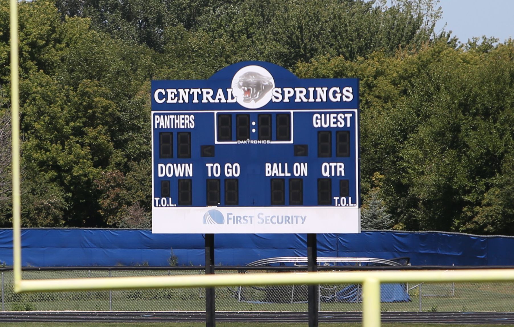 Central Springs score board